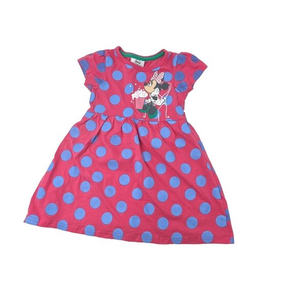 Baby Girl's - 3 Dresses - Minnie Mouse, Floral &‎ Stripes, - Size - 24 M - Picture 2 of 12